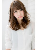 ローマ ギンザ(ROMA Ginza)&nbsp;『ROMA』ベージュカラーハニーヘア大人も似合う小顔バング