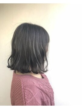 ヘアメイク オブジェ(hair make objet) グレージュ 切りっぱなしボブ＊＊＊KAI