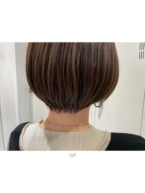 ショートヘアから伸ばしかけミニボブ