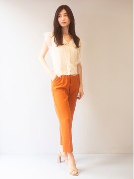 バルベストーキョーサウス(BARBES TOKYO SOUTH) 20代・30代/ミディアムヘア/暗髪/ニュアンスカラー/大人可愛い