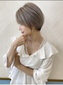 【ロンドカスティーヨ】シルバーグレー×大人可愛い丸みショート