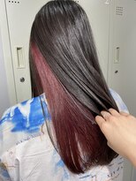 シェル 吉祥寺(shell)&nbsp;インナーカラー_ワインレッド