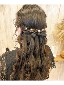 ヘアーアトリエ アンル(hair atelier anle) 大人ハーフアップ