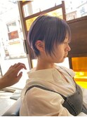 黒髪/グレーベージュ/レイヤーロング/前髪パーマ[西船橋/津田沼]