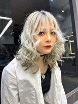 ロンドソレイユ 池袋(Lond soleil)&nbsp;ボブ/前髪カット/レイヤーカット×ケアブリーチ/デザインカラー