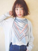 マルツ 銀座(maltu) 【小顔 似合わせ 】 シースルーバングがかわいいボブ
