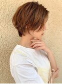 ブリーチなしハイトーン×ショート/韓国風ボブ[仙台]