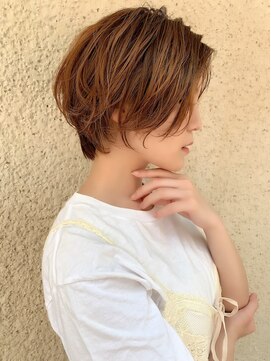 ハローバイシー 仙台(Hello by Sea) ブリーチなしハイトーン×ショート/韓国風ボブ[仙台]