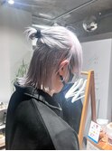 下北沢　メンズguest hair ホワイトラベンダーマッシュウルフ