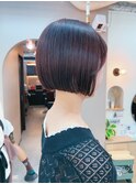 地毛風カラー/ナチュラルレイヤーカット/ショートボブ[船橋]