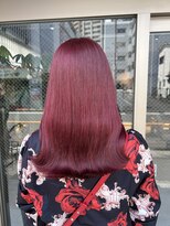 アドア 横浜(ADORE)&nbsp;【ADORE 横浜】チェリーレッド×ブリーチカラー