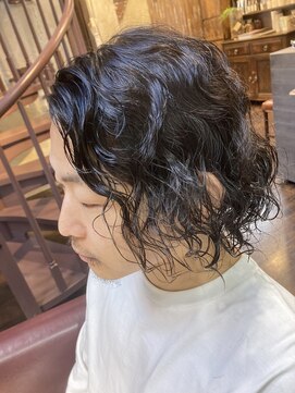 ヘアー クリエイト カルバリ(HAIR CREATE Calbari) メンズボブパーマ