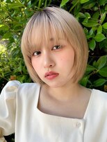 アレンヘアー 松戸店(ALLEN hair) ハイトーンレイヤーボブ/ウルフボブ/ショート/ハイトーンカラー