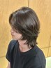 【全員】men'sカット＋ダメージレスカラー￥12320［伊勢崎/眉毛/スパイキー］