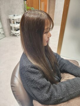 リップル(Ripple) 【海浜幕張 Ripple】くすみベージュ×艶ロング