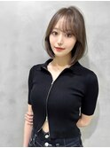 ショート ボブ インナーカラー 韓国風5611