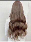 ロングスタイル／フォギーベージュ/ウェーブ