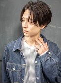 メンズ/センターパート/ニュアンスパーマ/新宿駅