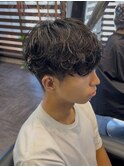 STYLE藤沢メンズカット黒髪40%シャドウパーマ