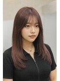 ミディアムヘア/暗めカラー/グランマッシュ/津田沼
