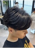 熊本メンズヘア センターパート ニュアンスパーマ メンズパーマ