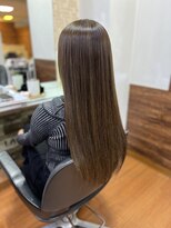 アークスヘアー&nbsp;20代30代40代前下がりストレートラベンダーナチュラルボブ