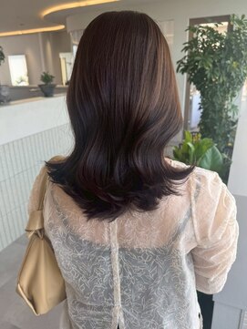 ベル サウス(BHEL south) 津市ロングレイヤーカットハッシュカット透明感カラー重めロング