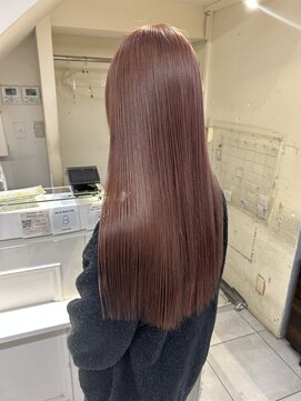 ネオリーブカフ 鶴ヶ峰店(Neolive caff) ケアブリーチ　　ピンクベージュ