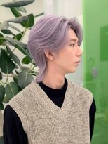 エニフォーイーストハム(Eni for eastham)&nbsp;メンズ/ブリーチカラー/ホワイトパープル/マッシュウルフ