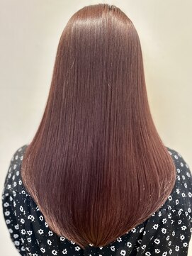 ヘアサロン トラヴィス(hair salon Travis) ストレートロング×人気カラーの暖色系ブラウン
