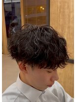 エッジ(EDGE)&nbsp;大分メンズ刈り上げショートマッシュ無造作シャドウパーマ