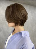 ハンサムショート大人ショートボブ大人上品丸みショート30代