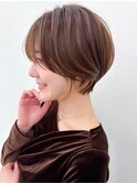 クールショート/顔周りカット/前髪白髪/20代30代40代50代/立川