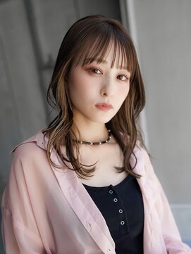 ギークス(GEEKS) 【GEEKS渋谷】インナーカラー/セミロングレイヤー/春カラー/小顔