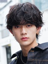 バイフィフス 原宿/表参道(by fifth)&nbsp;原宿シャドウパーマメンズカットラウンドマッシュウルフスタイル