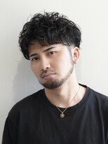 ログ(LOG)&nbsp;メンズショート 無造作パーマ ツーブロ 高松