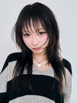 ロンドアンメゾン 原宿(Lond un Maison.) ハッシュレイヤー/ダークラベンダー/韓国巻き/顔周りカット0608