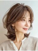 白髪ぼかし脱白髪染め大人レイヤー40代50代60代
