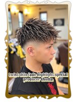 ヘアーファクトリー☆マハロ(Hair Factory☆MAHARO)&nbsp;ツイストスキンフェード☆ハイライトスペシャル　by SHOMA