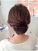 大人のこなれシニヨン