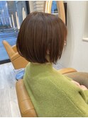 髪質改善【ミニボブ】ナチュラルブラウン　10代20代30代