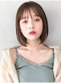 ★イメチェンくびれヘア夏ハイライトカラーアプリコットオレンジ