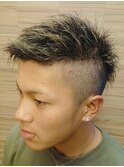 ツーブロック×メッシュ