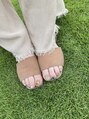 イト(ito) 夏のフットネイルは毎年の楽しみです☆今年はニュアンスで*