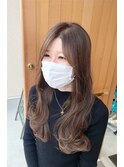 韓国風くびれレイヤースタイル