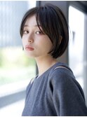 前髪長め大人ショートボブ20代30代40代【AIN.表参道】川原大地