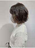 ゆるいウェーブのカジュアルボブ/パーマヘア【AND CHILL渋谷】