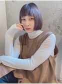 大人艶カラー/アゴラインミニボブ