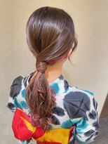 スーパーカット 元町店(SUPER CUT)&nbsp;浴衣　ヘアアレンジ　タイトロープ