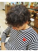 メンズ波巻きパーマ